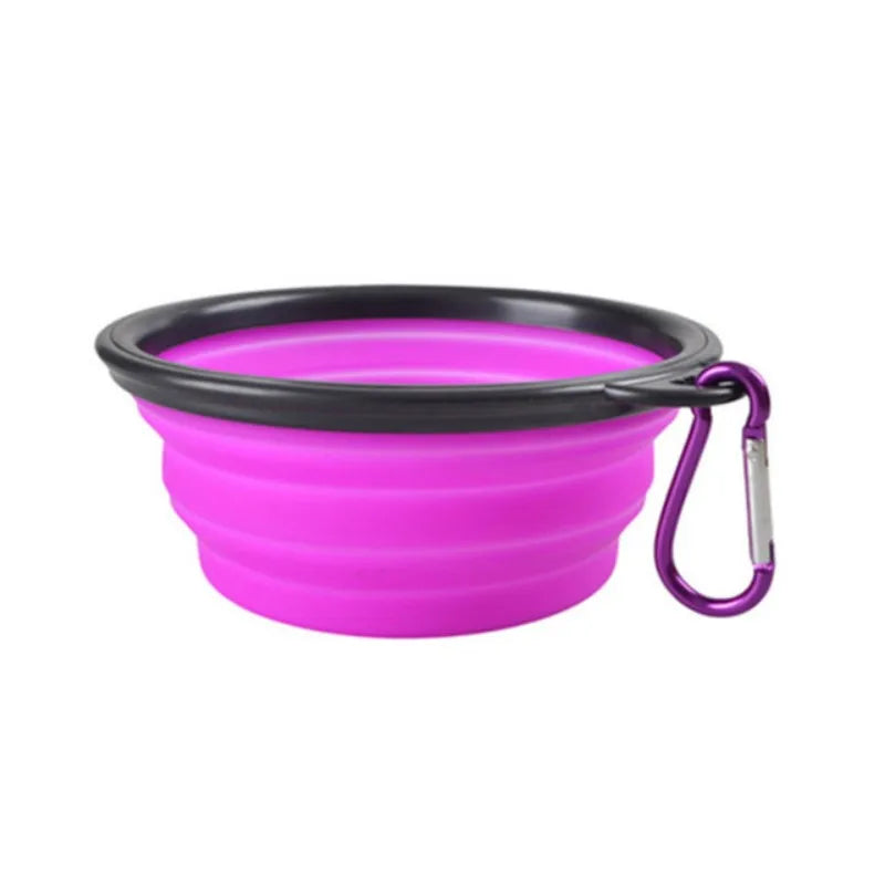 Collapsible Pet Bowl 350ml – Portable Silicone Travel Bowl for Dogs & Cats