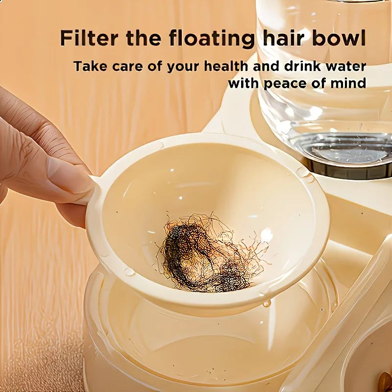 2-in-1 Pet Feeder & Water Dispenser – Large Capacity, Dry & Wet Separation for Cats & Dogs