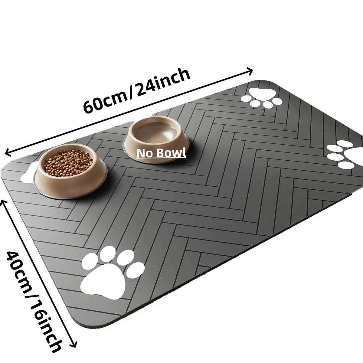 Absorbent Pet Feeding Mat – Non-Slip, Waterproof & Easy-Clean Placemat for Dogs & Cats