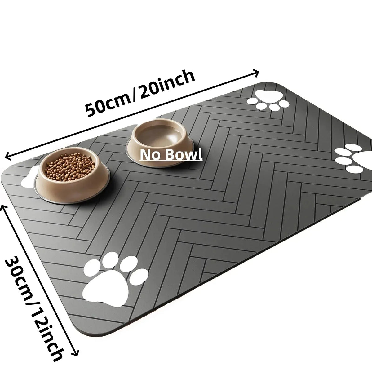 Absorbent Pet Feeding Mat – Non-Slip, Waterproof & Easy-Clean Placemat for Dogs & Cats