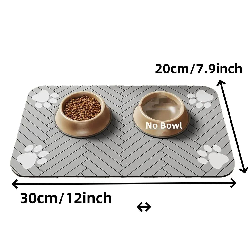 Absorbent Pet Feeding Mat – Non-Slip, Waterproof & Easy-Clean Placemat for Dogs & Cats