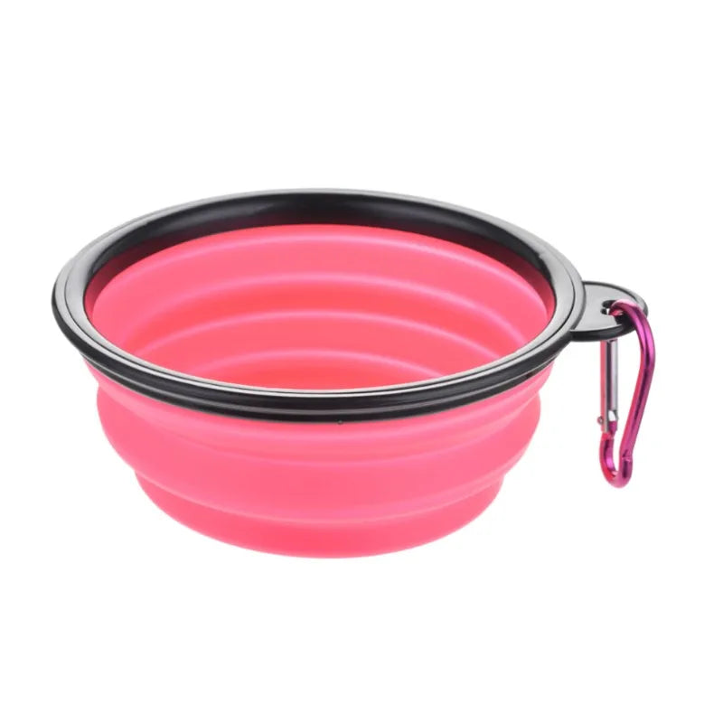 Collapsible Pet Bowl 350ml – Portable Silicone Travel Bowl for Dogs & Cats